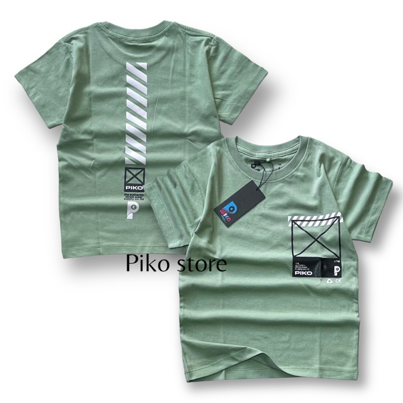 Piko Baju kaos Anak laki-laki Usia 1-12 Tahun Bahan katun combed 30s