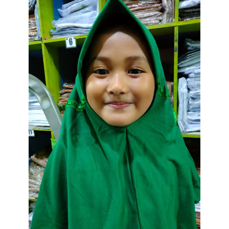 jilbab batik uks jilbab hijau