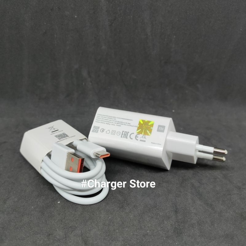 Charger Xiaomi 100% Hyper Turbo Charging Type C 55W 55 Watt Batok Sangat Berat