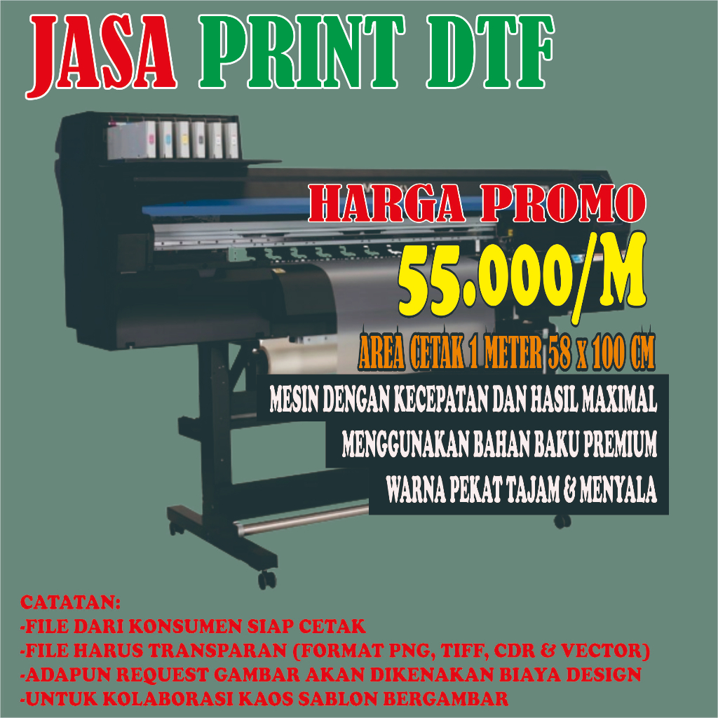 JASA PRINT DTF SABLON DTF SATUAN