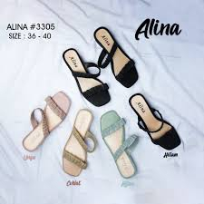 Sandal Wanita Tali Ruffle Janice 3305-3W