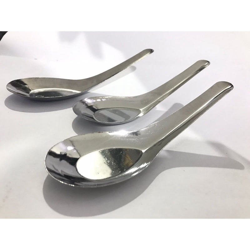 Sendok Teh Sendok Bebek isi 12 PCS 1 LUSIN Stainless Steel GSF 333 GSF 702 Sendok Kuah Sendok Makan Serbaguna