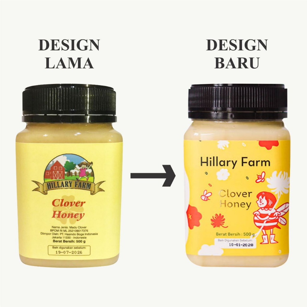 

Hillary Farm Clover Honey 500gr