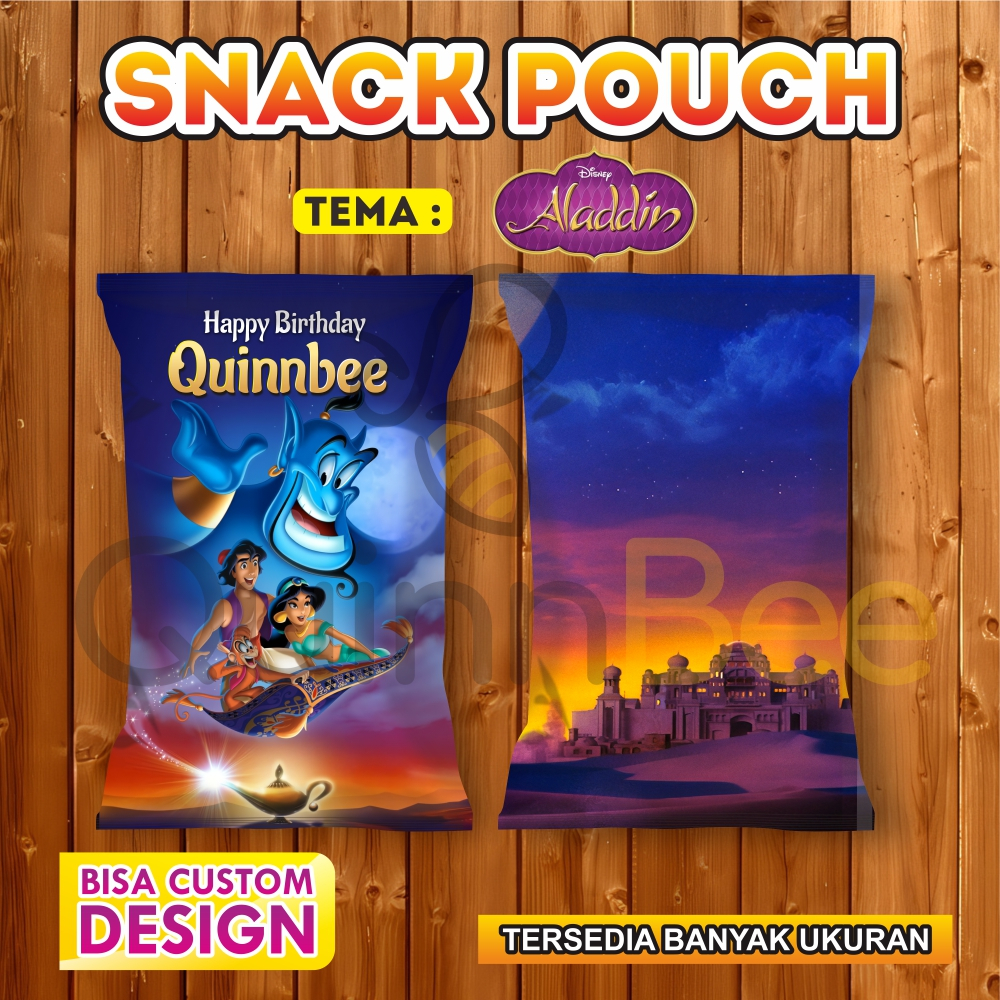 

Snack Pouch Jumbo|Pouch Ultah|Kemasan Snack Ulang Tahun|Birthday Snack Pouch (Gratis Design) - ALADDIN - DISNEY - PRINCESS JASMINE
