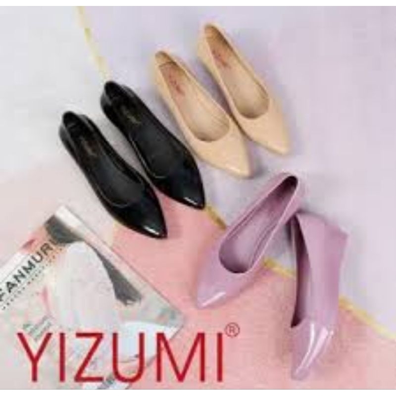 Sepatu Wedges Glossy 4 Cm import