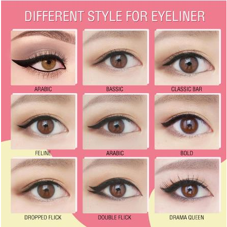 ^ KYRA ^ Pinkflash Eyeliner Easy Waterproof Pigemented Tahan Air dan Lama Oh My Line