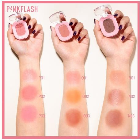 ^ KYRA ^ Pinkflash Blush On Soft Pigmented Natural Matte Shimmer Cheek Make Up