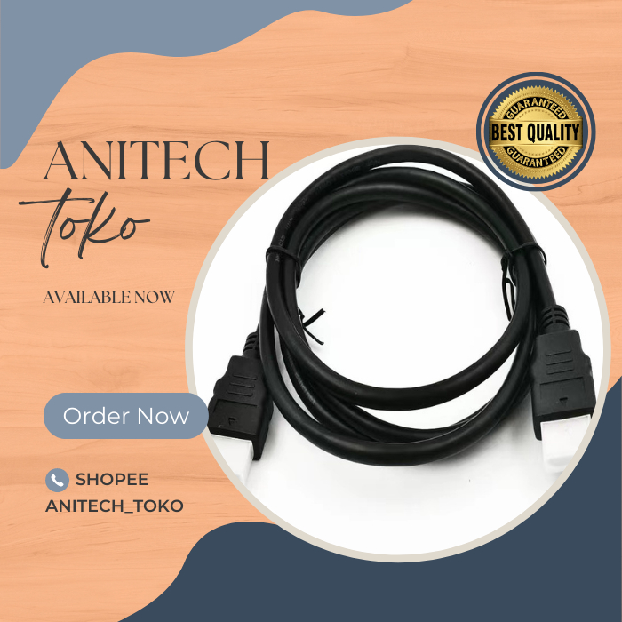 [ANITECH_TOKO] HDMI 1.5M/Kabel HDMI Hitam 1.5m/HDMI 1.5 METER UNTUK PC CCTV DVR LAPTOP KOMPUTER