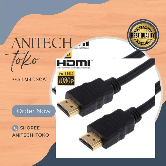 [ANITECH_TOKO] HDMI 1.5M/Kabel HDMI Hitam 1.5m/HDMI 1.5 METER UNTUK PC CCTV DVR LAPTOP KOMPUTER