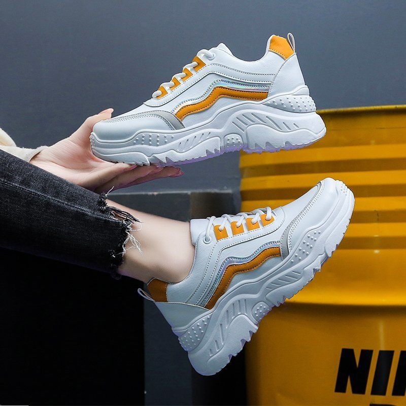 Sepatu Sneakers Wanita Korea Sport Sepatu putih FL 01