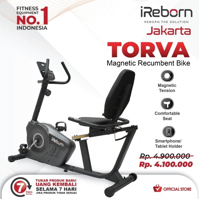 Sepeda Statis Kardio IReborn Torva Recumbent Bike
