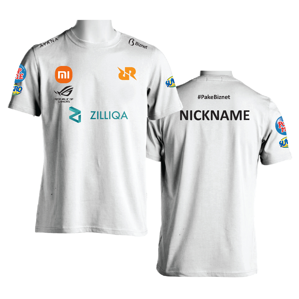 Tshirt Kaos RRQ E-sport New 2023 Custom Nama Premium Quality