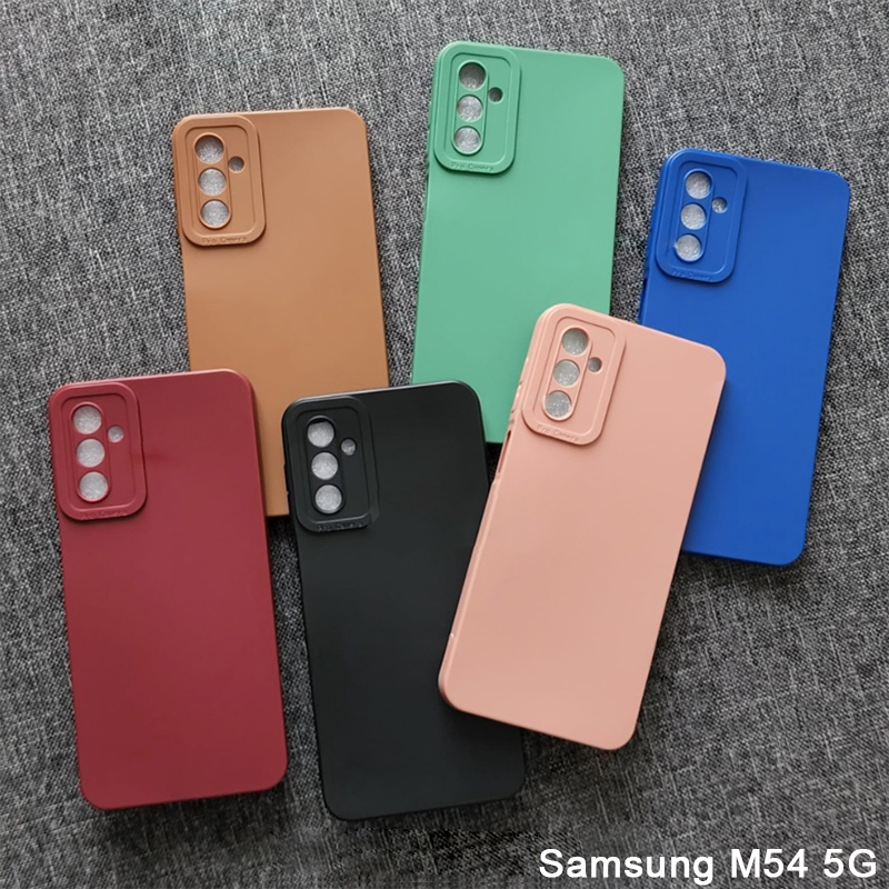 SILIKON CAIR ASLI RESMI CASE SAMSUNG GALAXY F54 M54 M14 A14 A24 A34 A54 4G 5G COVER TAHAN GUNCANGAN SOFTCASE CASING