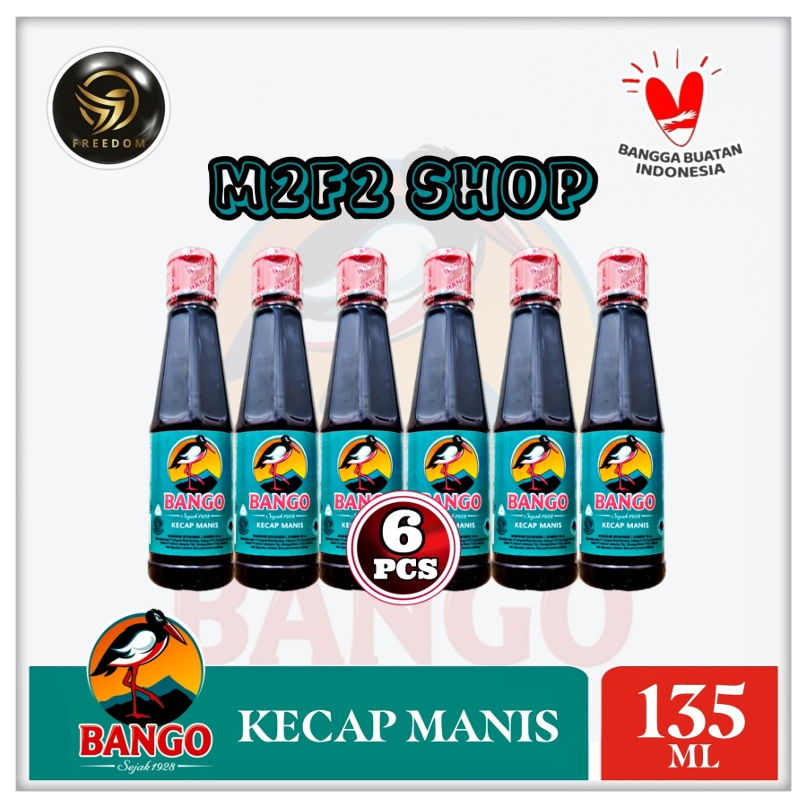 

Bango Kecap Manis Original Botol Kecil Plastik Pet - 135 ml (Kemasan 6 Pcs)