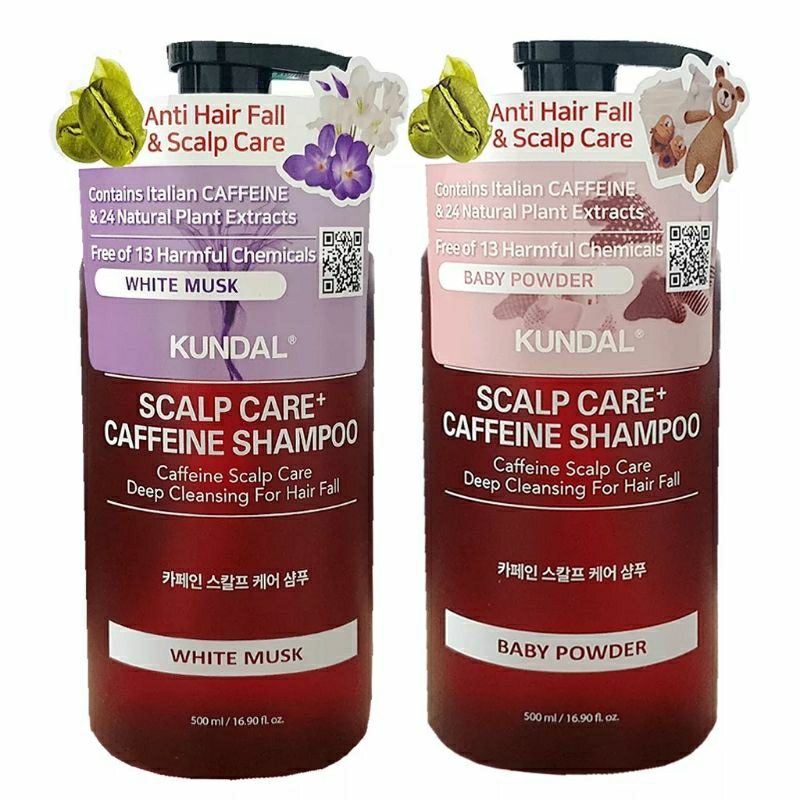 KUNDAL Scalp Care Caffeine Shampoo 500ml (100% ORI)
