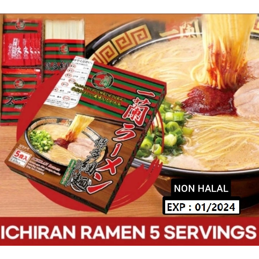 Ichiran Ramen Instant Noodle Japan Mie Instant Ramen Makanan Import No.1Jepang
