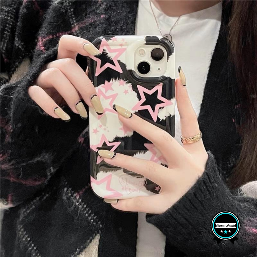 SS836 SOFTCASE SILIKON BINTANG HITAM FOR OPPO A5i 4G A5 PRO A98 A1 F23 A38 4G A18 4G A3S A5 A1K A5S 