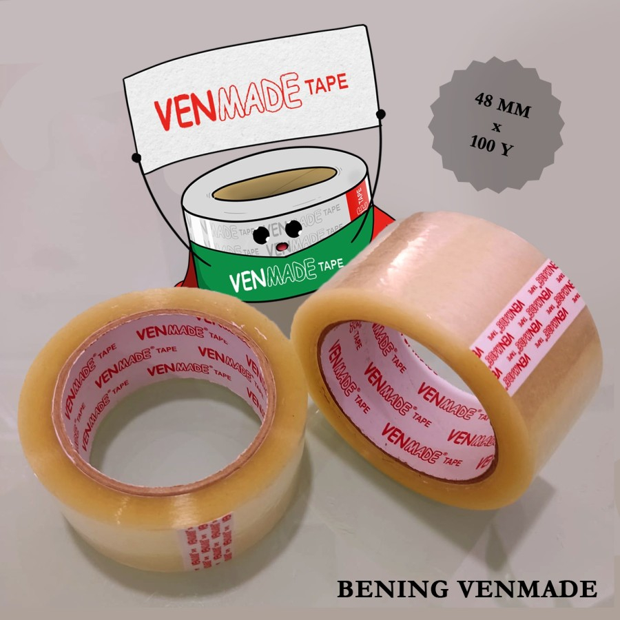 

Lakban bening 2"inch ( 48 MM x 100 Y ) / ROLL ( 6 PCS )