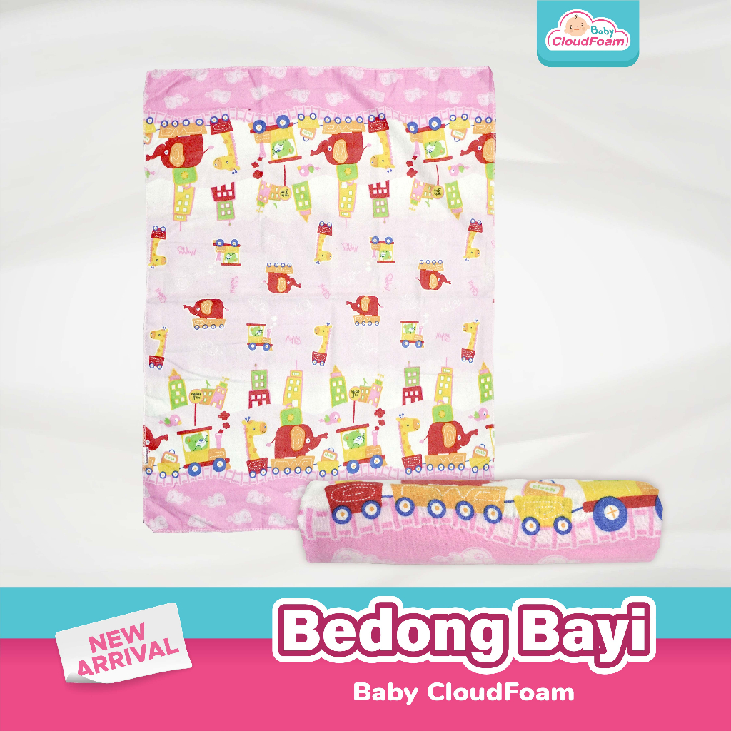 Baby Cloudfoam Bedong Bayi Set Isi 4pcs Kain Katun Flanel