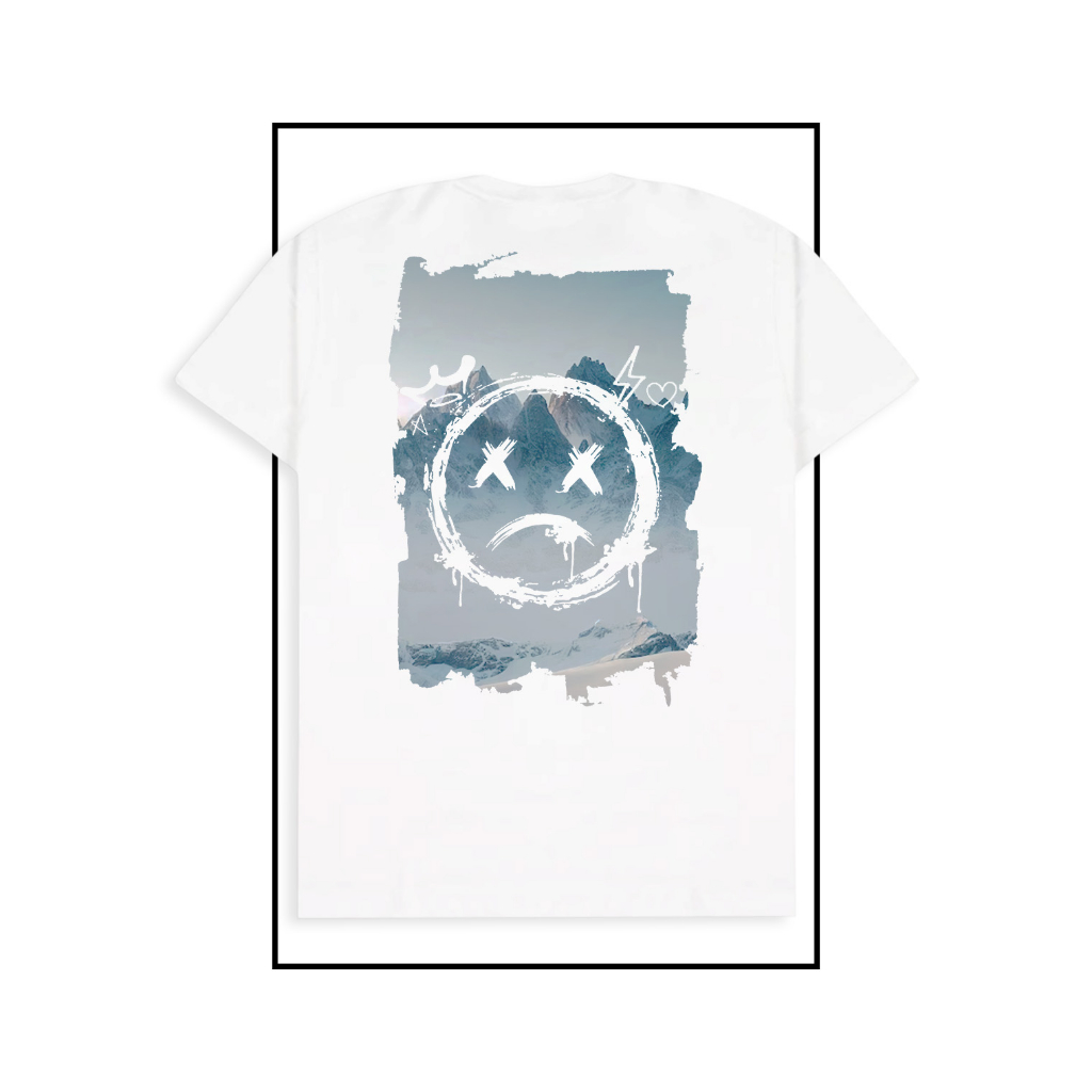 TSHIRT PRIA DIED EMOT WHITE MATT COTTON COMBED