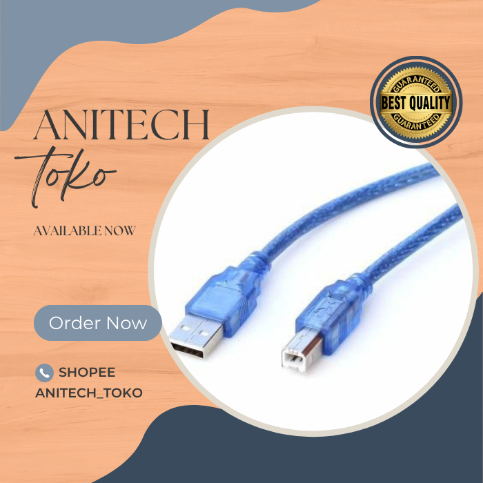 Kabel printer 1,5m/3m/5m/biru/hitam/kabel printer standart