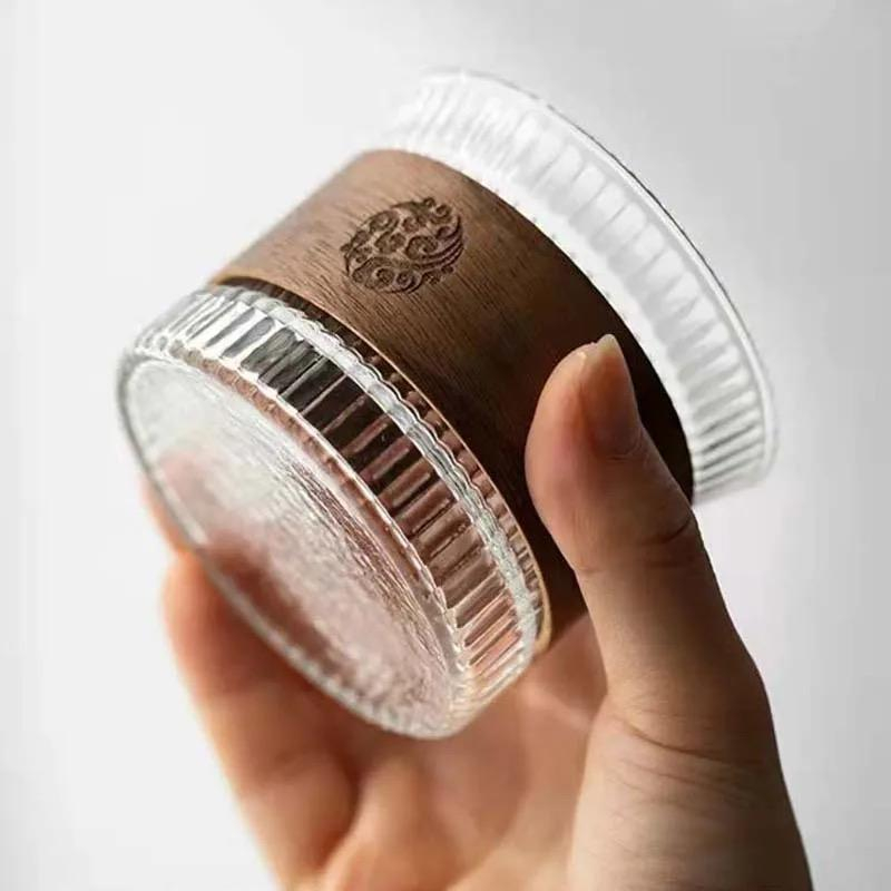 japanese style gelas cebol vertical walnut 150ml / gelas mug cangkir teh kopi whiskey wine sake aesthetic / coffee tea whisky cocktail cup