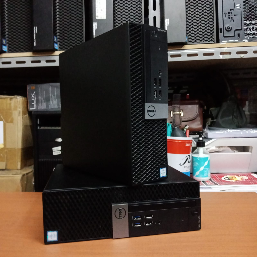 PC Dell 7040 sff slim- Core i7 6700 3.40ghz, Ram 8Gb+ HDD 500Gb/SSD 256GB.Wins10 Siap Pakei