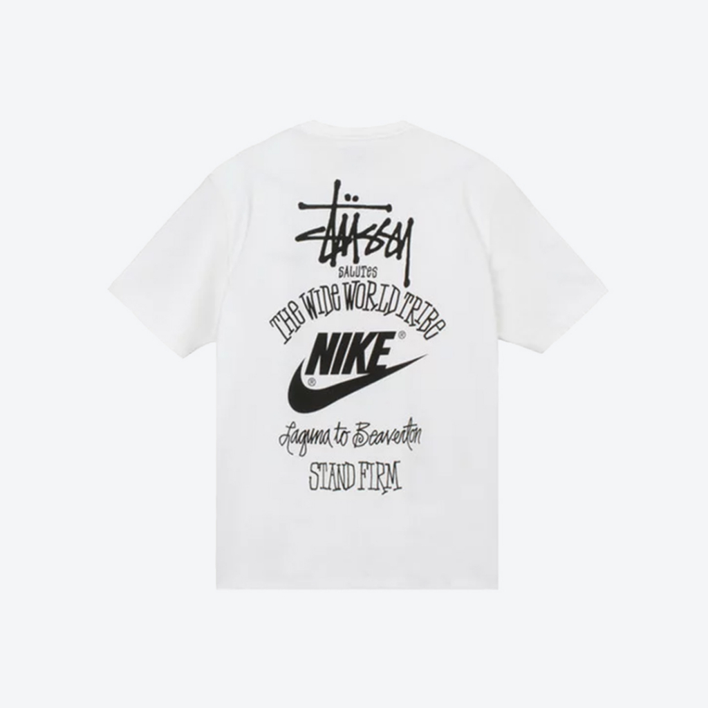 Nike x Stussy The Wide World Tribe White Tee