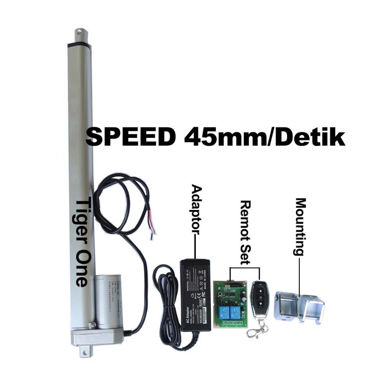 Kumau Aktuator, Actuator 24V Linear Aktuator, Linear Actuator 40cm 200N