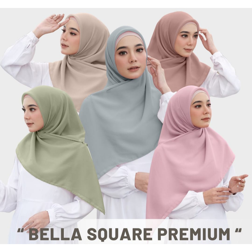 SEGI EMPAT BELLA SQUARE / HIJAB ORI BELLA SQUARE / BELLA SQUARE TERLARIS