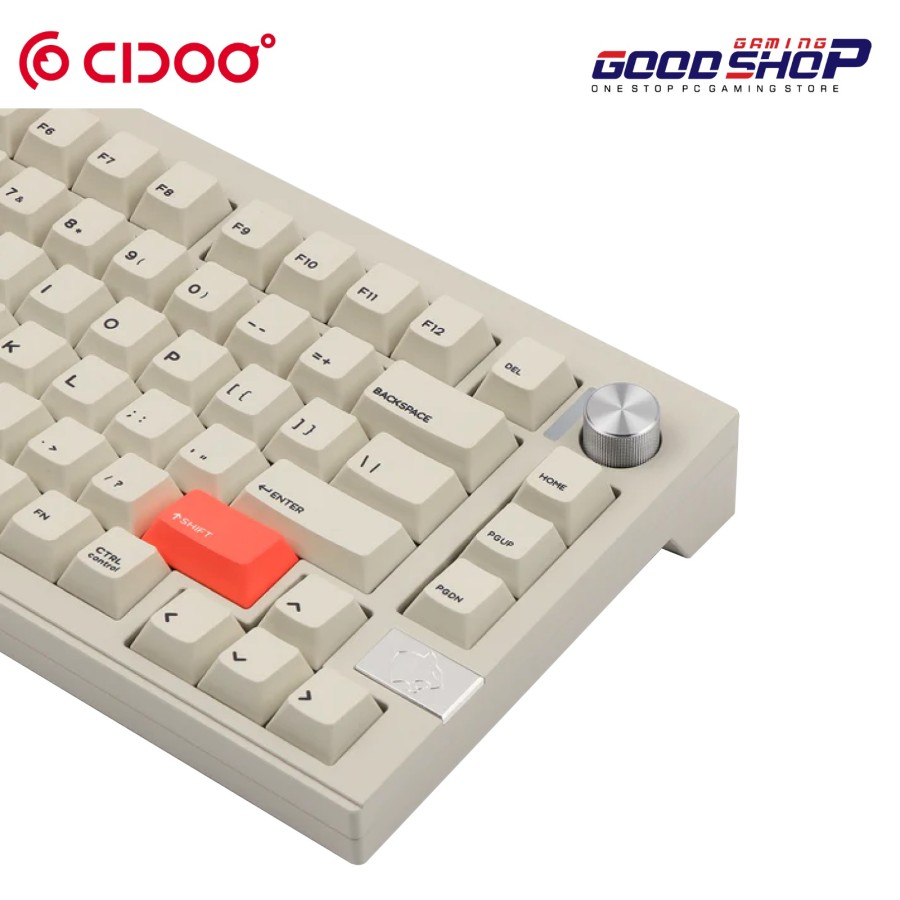 CIDOO V75 - Pre-built 75% 81 keys Hotswappable Mechanical Keyboard