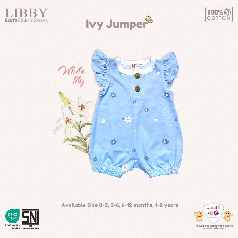 LIBBY Earth Colour New Ivy Jumper Ruffle Motif (1 Pcs)