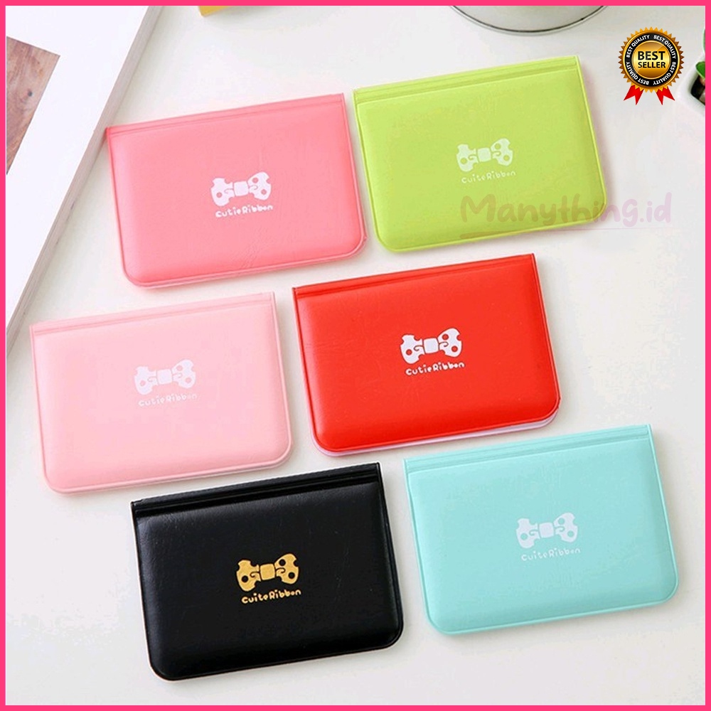 Dompet Kartu Polos Motif pita Mini ATM / Card Nama / souvenir / korea