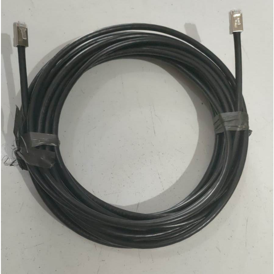 Kabel STP Cat5e Zimmlink 30 Meter Plus Tercimpringkan RJ45 BESI Cover Dikedua Ujungnya Siap Pakai