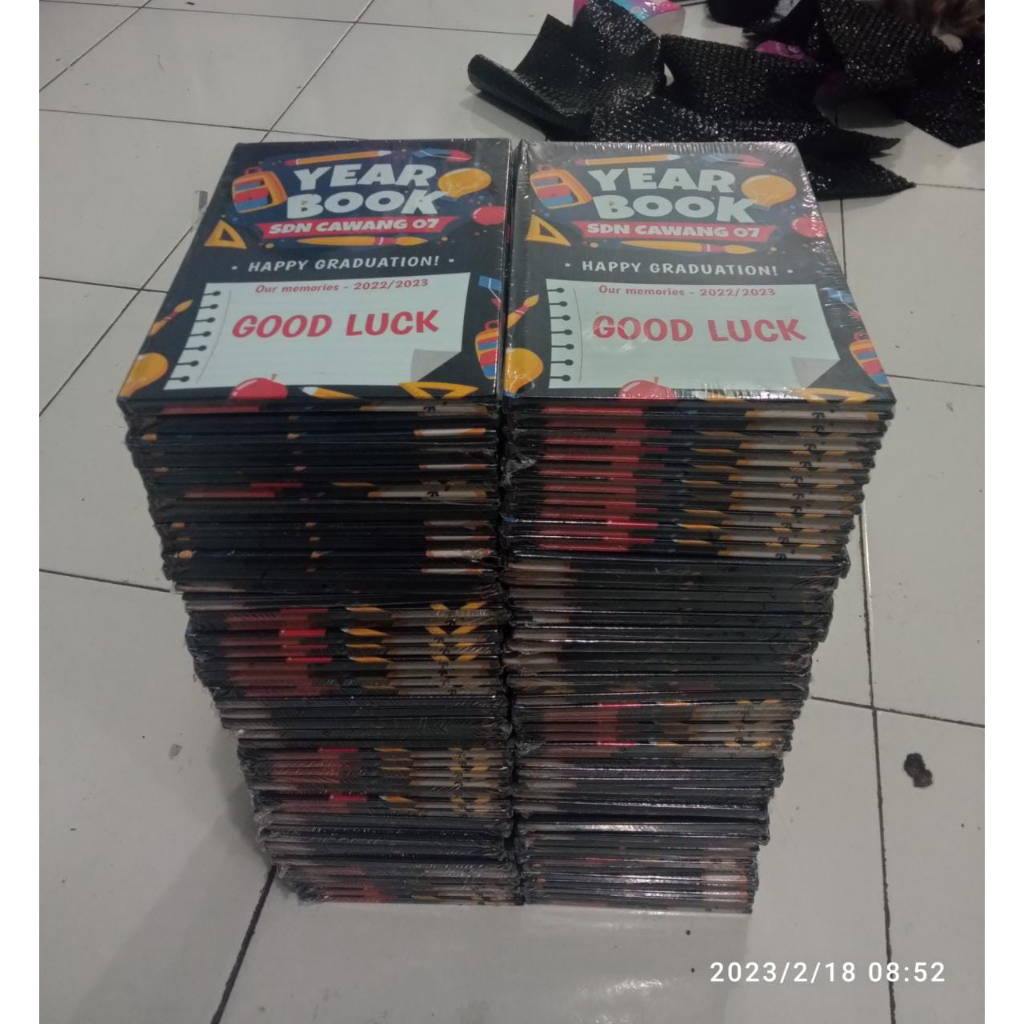 PAKET CETAK BUKU TAHUNAN SEKOLAH UKURAN A4