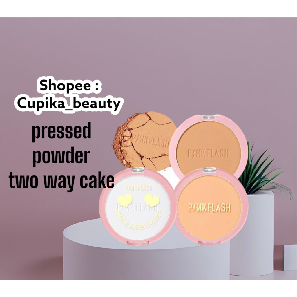 &lt;ce,x&gt; [bedak padat] PINKFLASH OhMySelf Pressed Powder Long-lasting Matte Lightweight Oil Control Special Edition Bedak Padat