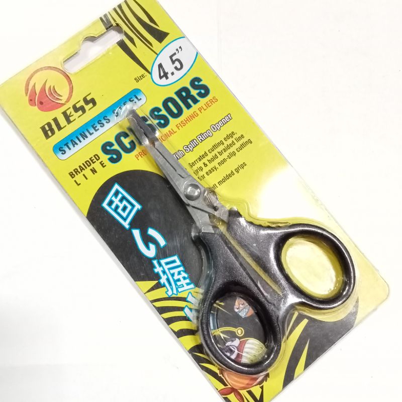

BLESS STAINLESS STEEL SCISSORS FISHING PLIERS,TANK MICRO, GUNTING PE