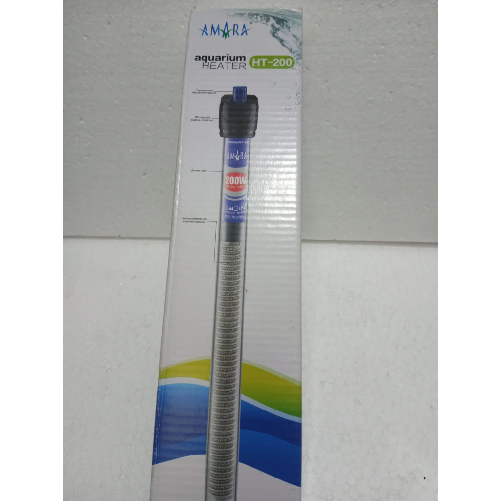 Amara Heater AA HT - 200W Pemanas Air Aquarium AA HT-200W