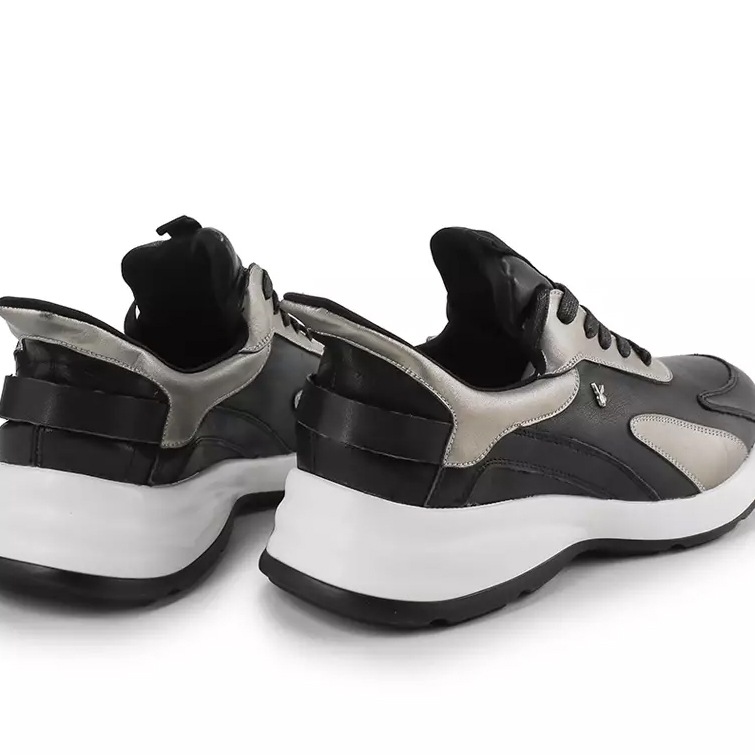PL16 PLAYBOY SEPATU SNEAKER KULIT PRIA ORIGINAL SNEAKERS CASUAL KETS ASLI ORI HITAM