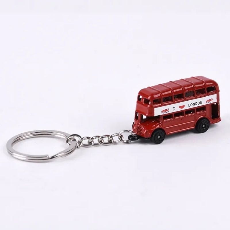 Gantungan kunci bus england souvenir gantungan kunci bus london miniatur bus england london