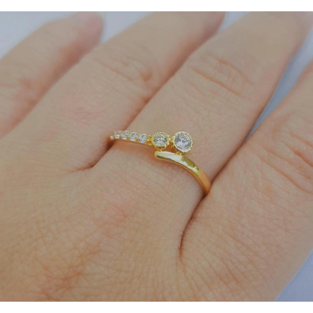 Cincin Model Mata Kadar 375/8k Berat 0.93 Gram Ring 10