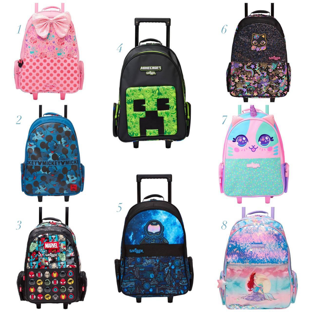 SMIGGLE TROLLEY BAG IMPORT 2347 / TAS TROLLEY SMIGGLE