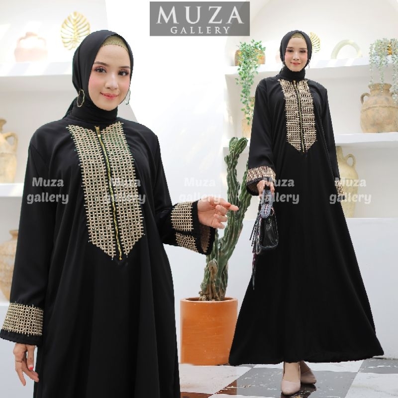 MUZA ABAYA HITAM ABAYA TURKEY AZWA (BUSUI)