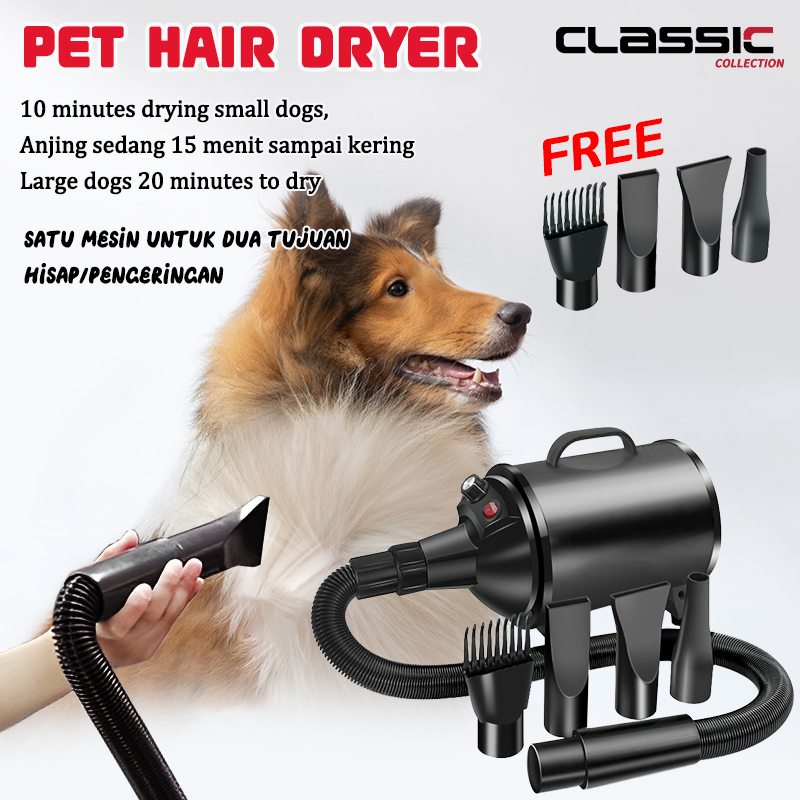 2400W Pengering Rambut Hewan / Pet Blower / Pet Dryer / Kucing Blower Anjing / Pengeringan hewan peliharaan Blower