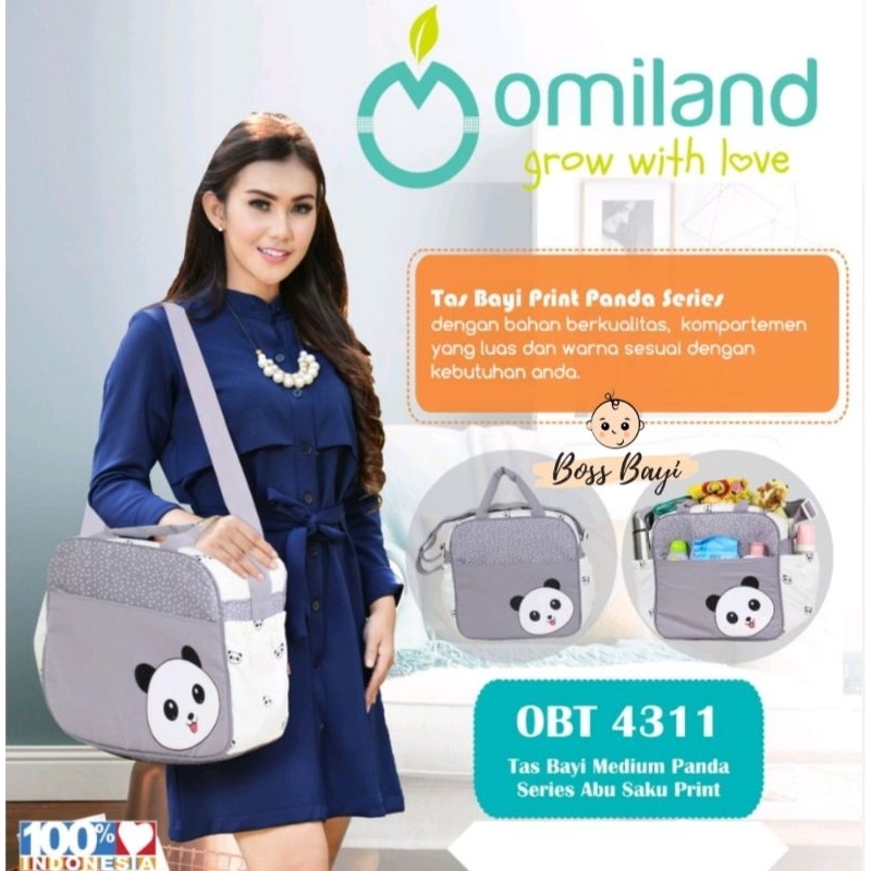 OMILAND - Tas Bayi / Diaper Bag Baby Alpaca &amp; Panda Series (Kecil | Medium | Besar)