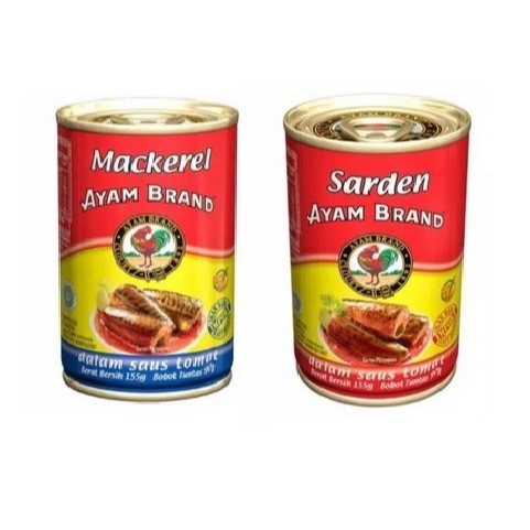 

Ayam Brand Ikan Sardines / Mackerel Kaleng Sarden Fish Tomat 155 gr