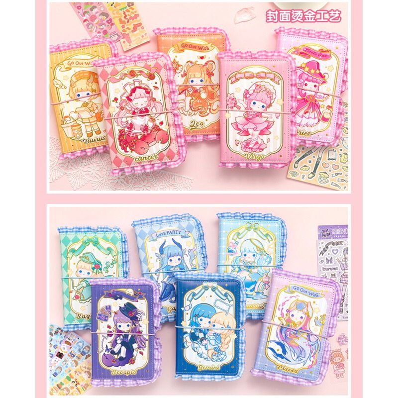 

Diary Binder Zodiac Sticker Gift SET Premium Zodiak Buku Stiker Pinset Lengkap