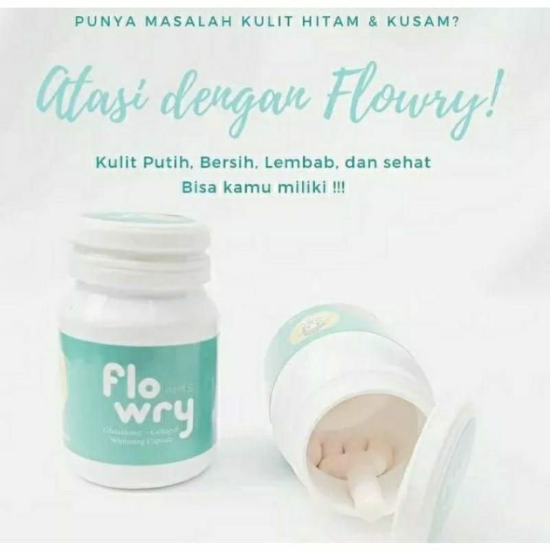 FLOWRY GLUTATHIONE (BELI 2 GRATIS 1) COLLAGEN WHITENING CAPSULE