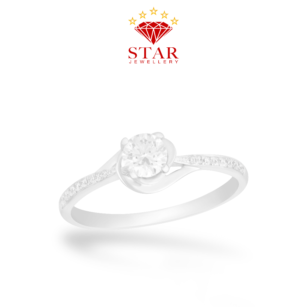 Cincin Berlian Solitaire Sertifikat GIA LPLR1292886 - Star Jewellery