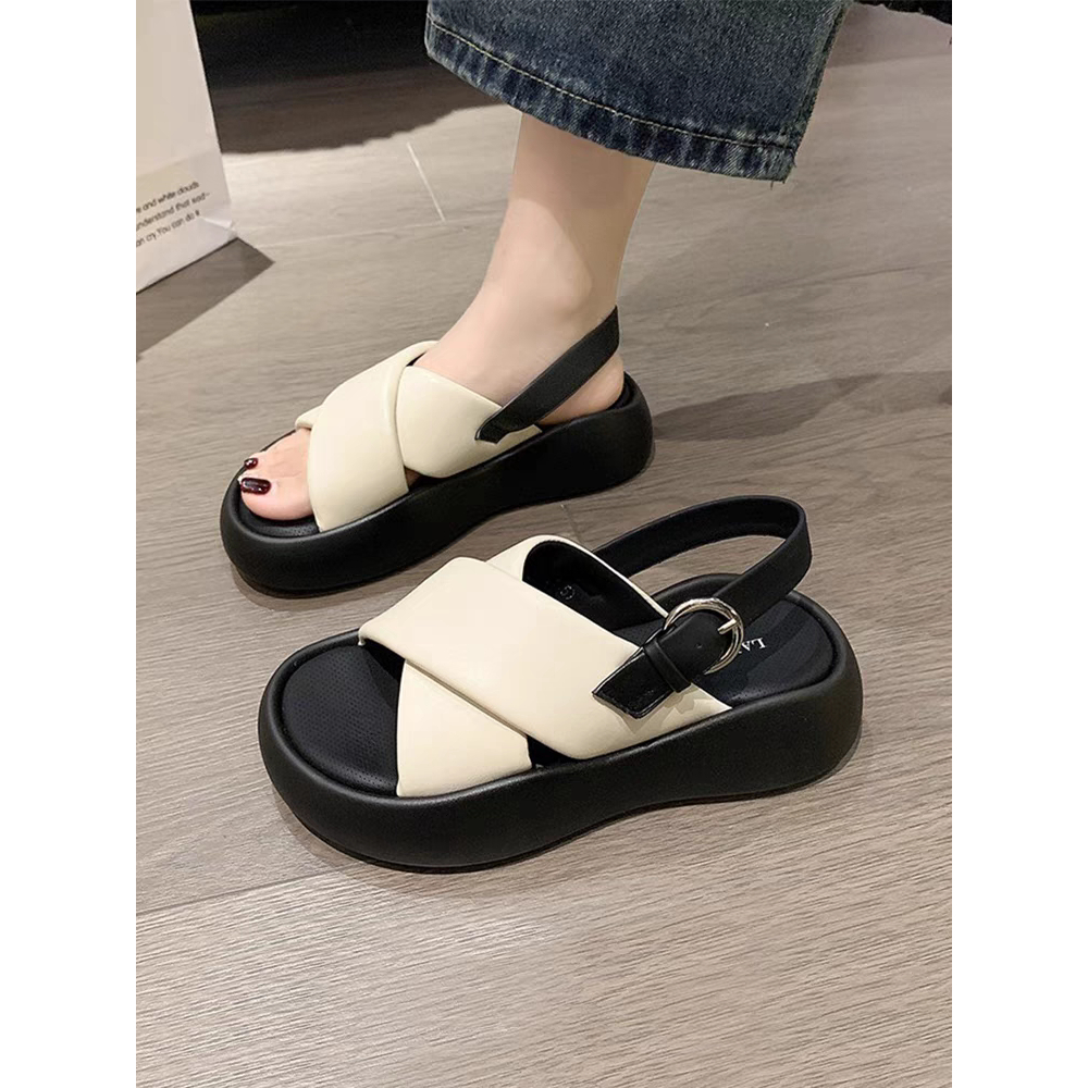 COD POS 63 Sandal Platfrom Tali Wanita Premium